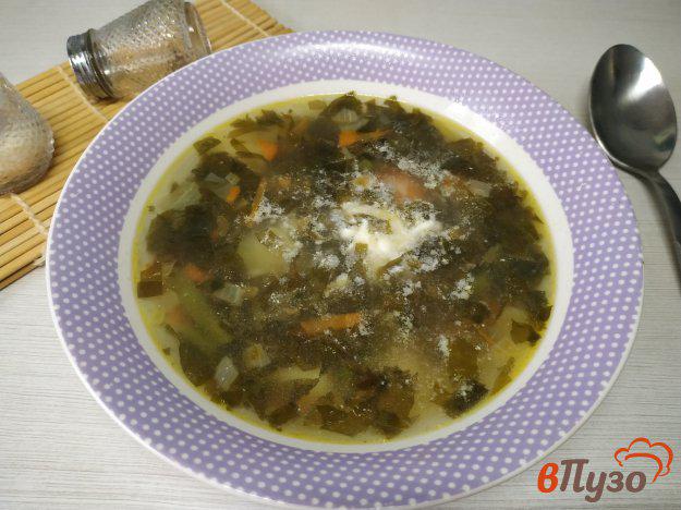 фото рецепта: Щавелевой суп со спаржевой фасолью