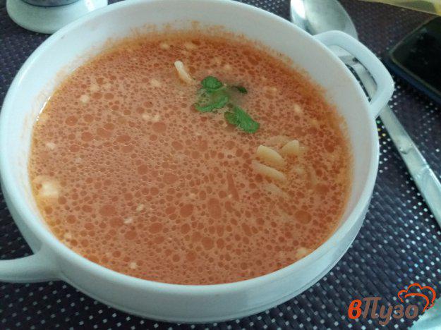 фото рецепта: Томатный суп на бульоне из нежирной свинины