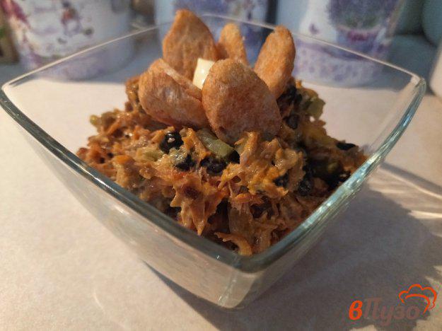 фото рецепта: Салат из черной фасоли и отварной свинины