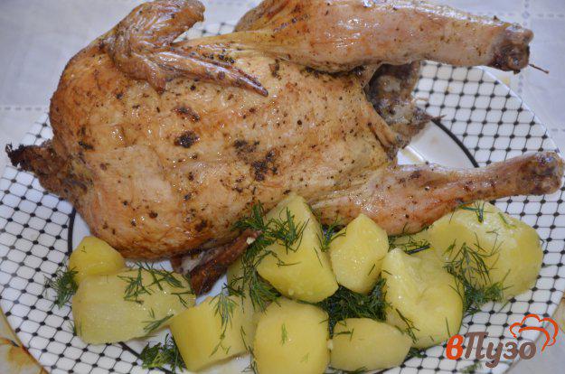 фото рецепта: Курица запеченная в духовке целиком