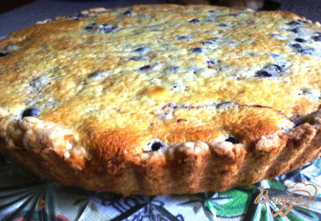 фото рецепта: Черничный пирог c миндалем