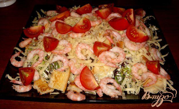 фото рецепта: Воздушный салат с креветками