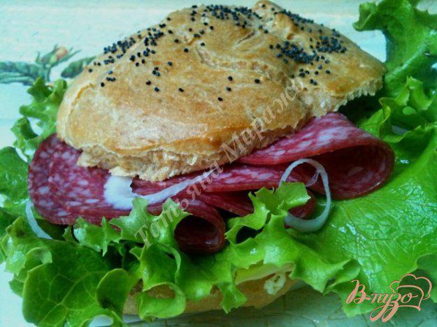 фото рецепта: Сендвич с булочкой из заварного теста