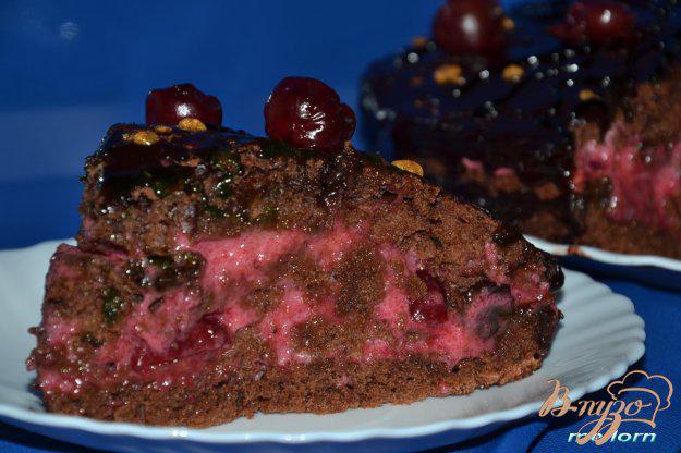 фото рецепта: Торт шоколадно-вишневый (постный)