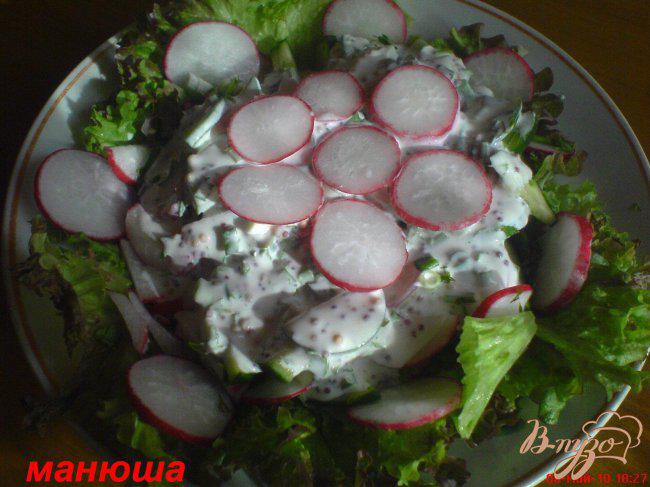 Фото приготовление рецепта: салат «Весеннее настроение» шаг №6