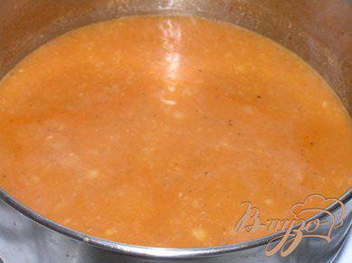 Фото приготовление рецепта: Суп-пюре из белой фасоли с пастой шаг №5