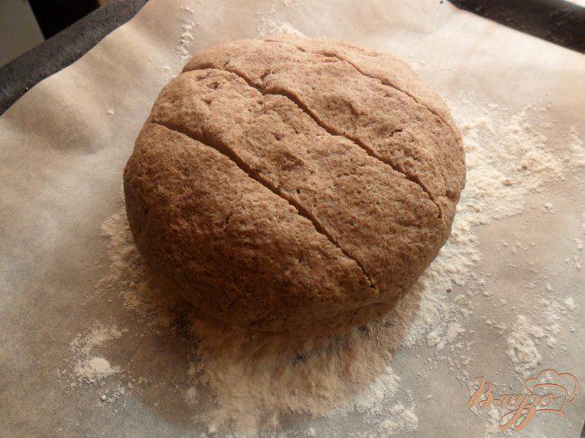 Фото приготовление рецепта: Пшеничный хлеб с льняной мукой шаг №4