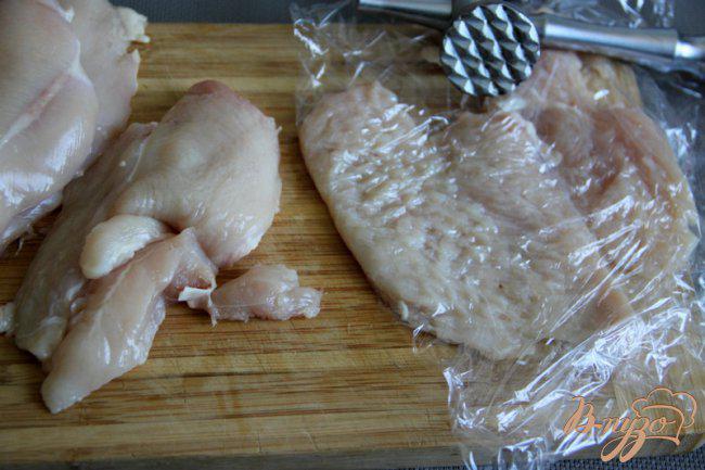 Фото приготовление рецепта: Куриные отбивные, запечённые  по-цыгански шаг №1