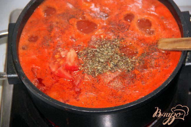 Фото приготовление рецепта: Острый фасолевый суп с  Chorizo шаг №4