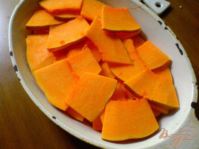 Фото приготовление рецепта: Запеканка с тыквой и мясным фаршем «Оранжевая осень» шаг №6