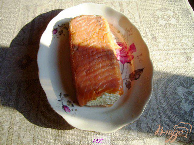 Фото приготовление рецепта: Отличная закуска из лосося шаг №6