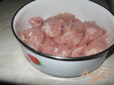 Фото приготовление рецепта: «Свиной » карбонад из куриного филе шаг №2