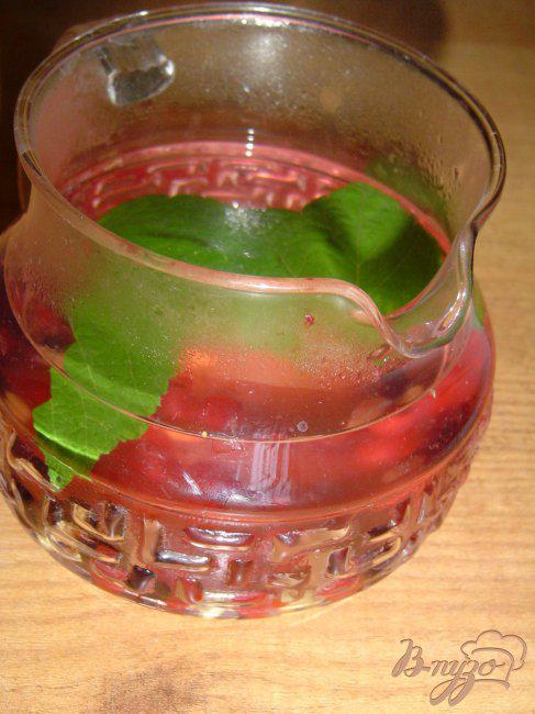 Фото приготовление рецепта: Чай из смородины, её листочков и имбиря шаг №3
