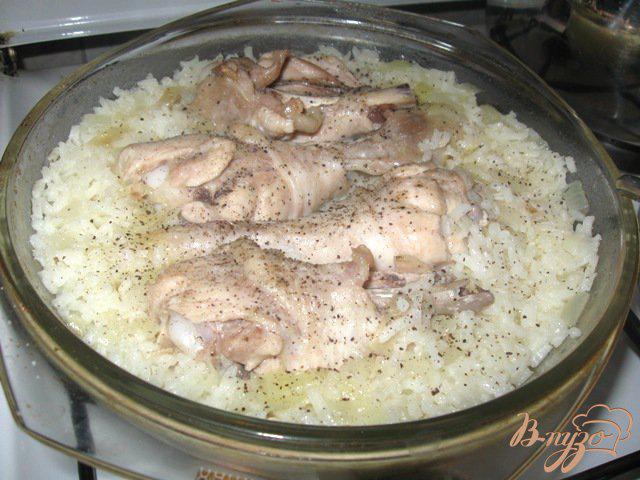 Фото приготовление рецепта: Курица с рисом по-софийски шаг №7