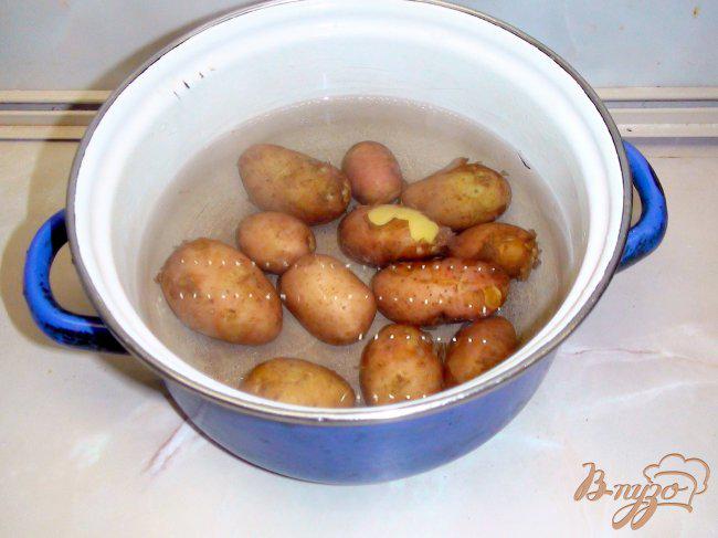 Фото приготовление рецепта: Салат картофельный, с копчёными сосисками. шаг №1