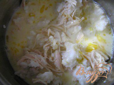 Фото приготовление рецепта: Рисовая запеканка с курицей шаг №2