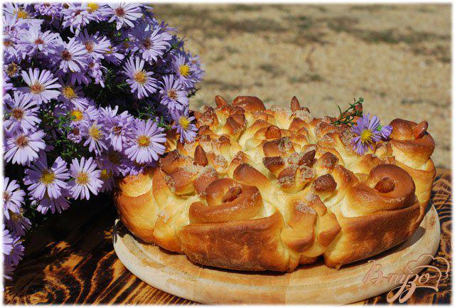 Фото приготовление рецепта: Пирог «Хризантемы». шаг №10