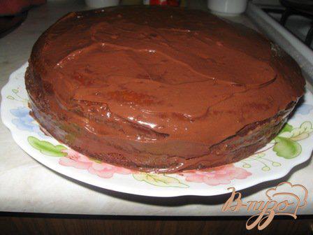 Фото приготовление рецепта: Торт «Пражский» шаг №7