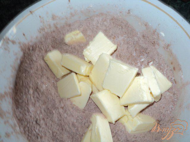 Фото приготовление рецепта: Мраморный чизкейк с малиной и персиками шаг №1