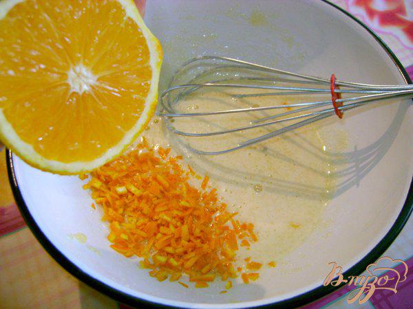 Фото приготовление рецепта: Апельсиновые блины шаг №1