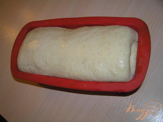 Фото приготовление рецепта: Хлеб-рулет с овощами (на закваске) шаг №8