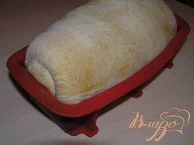Фото приготовление рецепта: Хлеб-рулет с овощами (на закваске) шаг №9