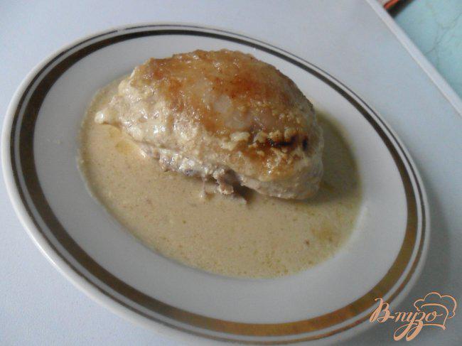 Фото приготовление рецепта: Курица в сметанно-горчичном соусе «Неженка» шаг №5