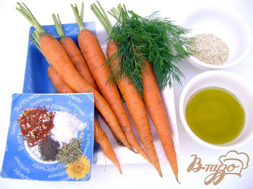 Фото приготовление рецепта: Молодая морковь, обжаренная в оливковом масле со специями шаг №1