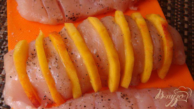 Фото приготовление рецепта: Куриные шарики с персиками шаг №2
