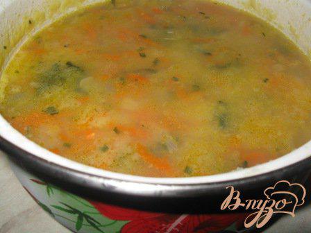 Фото приготовление рецепта: Суп-пюре гороховый со шпинатом шаг №4