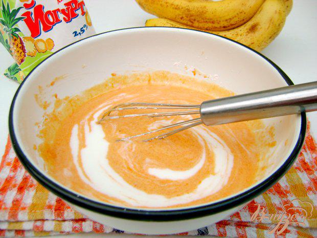 Фото приготовление рецепта: Пудинговые оладьи с бананом шаг №1