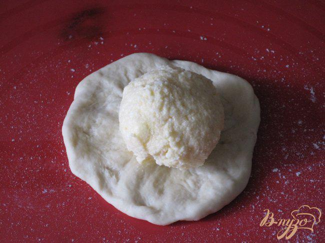 Фото приготовление рецепта: Хачапури с сыром шаг №6