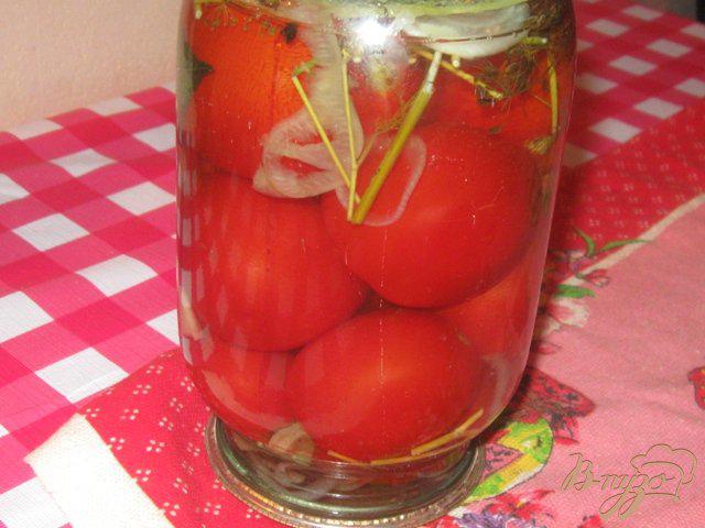 Фото приготовление рецепта: Консервированные помидоры шаг №3