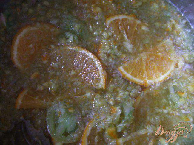 Фото приготовление рецепта: Джем из зеленых помидоров с апельсинами шаг №3