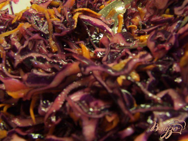 Фото приготовление рецепта: Салат из краснокачанной капусты шаг №1