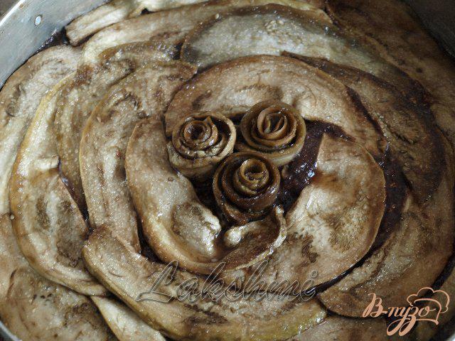 Фото приготовление рецепта: Десерт из баклажанов с рикоттой и шоколадом шаг №5