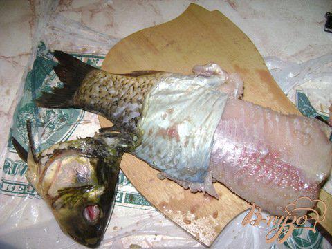 Фото приготовление рецепта: Фаршированная рыба шаг №5