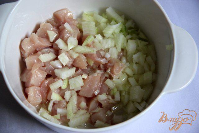 Фото приготовление рецепта: Тыквенно-куриный суп-пюре шаг №1