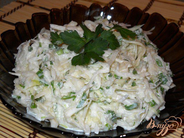 Фото приготовление рецепта: Салат из капусты с редькой шаг №5