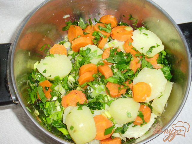 Фото приготовление рецепта: Гратин из свинины, картофеля и моркови шаг №2