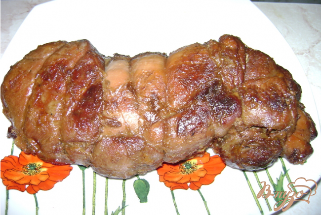 Фото приготовление рецепта: Мясо в жировой сетке шаг №5