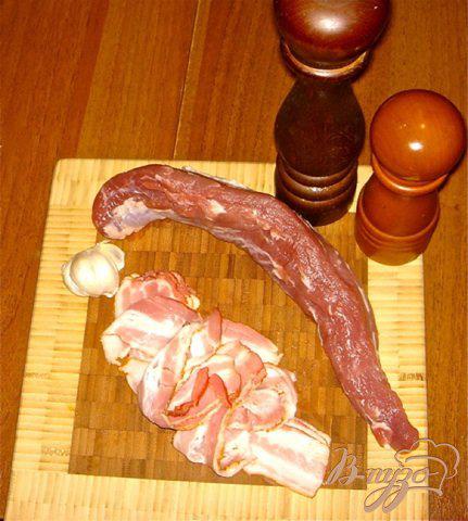 Фото приготовление рецепта: Свиная вырезка в беконе шаг №1