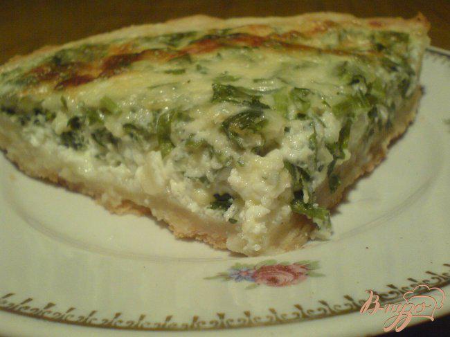 Фото приготовление рецепта: Пирог с сыром и петрушкой шаг №9