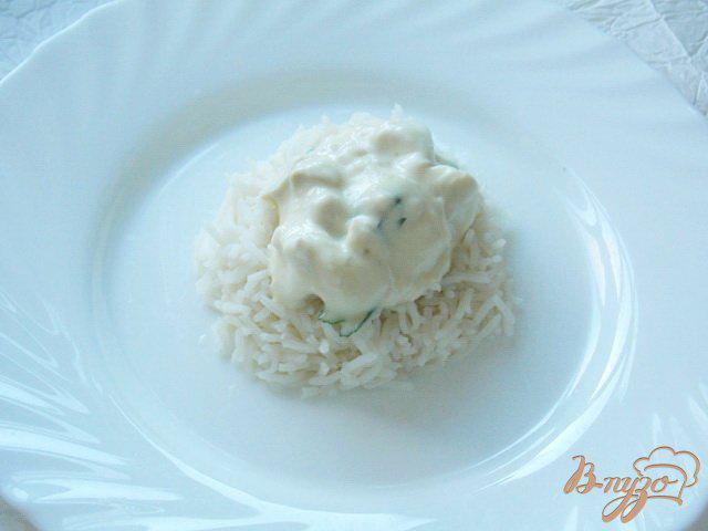 Фото приготовление рецепта: Куриная грудка с рисом и грибами « Рыцарский замок» шаг №6