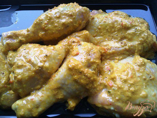 Фото приготовление рецепта: Куриные окорочка в остро-сладком маринаде шаг №4