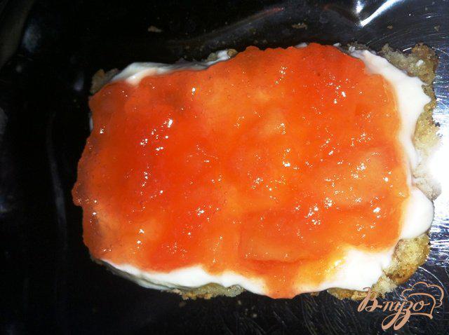 Фото приготовление рецепта: Яблочное пирожное с карамелизированными овсяными хлопьями шаг №13