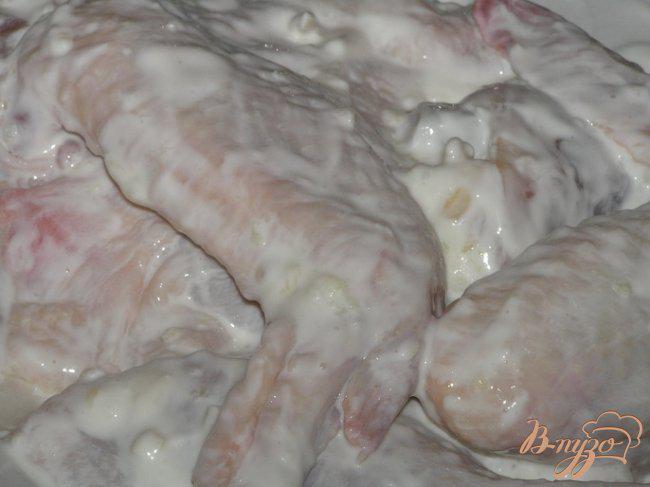 Фото приготовление рецепта: Крылышки в чесночно-сметанном маринаде шаг №1