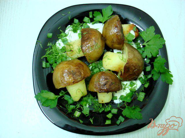 Фото приготовление рецепта: Грибочки из картофеля шаг №4