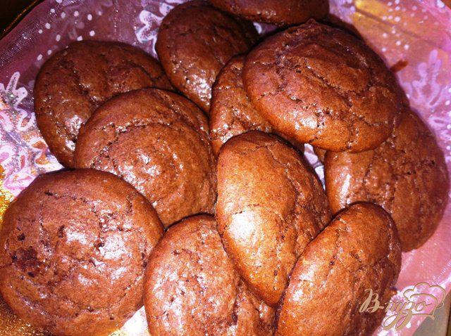 Фото приготовление рецепта: Шоколадно- ореховое печенье шаг №10