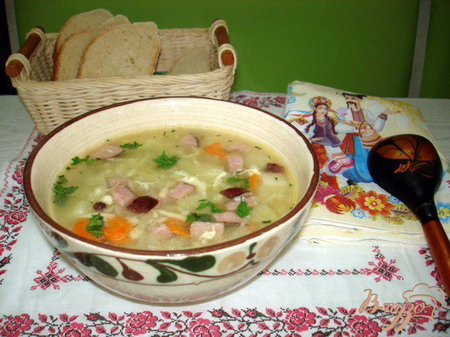 Фото приготовление рецепта: Крестьянский суп *Затируха* шаг №9